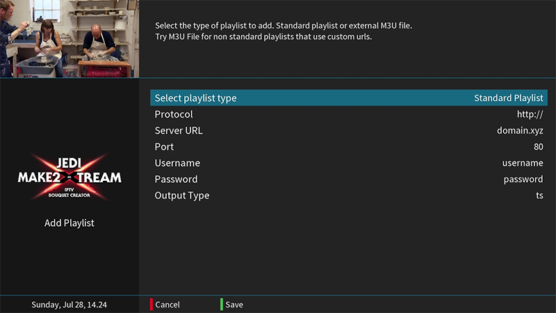 Live tv m3u playlist url